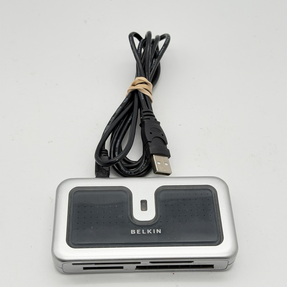Belkin F5U249V USB 2.0 15-in-1 Media Card Reader Writer w/ Cable